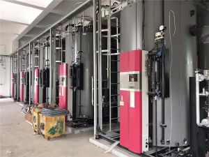 五台4.0t贯流式锅炉安装